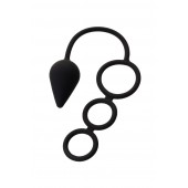 Тройное эрекционное кольцо с анальным хвостом Drop M-size - Erotist Adult Toys - в Салавате купить с доставкой