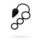 Тройное эрекционное кольцо с анальным хвостом Drop M-size - Erotist Adult Toys - в Салавате купить с доставкой