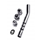 Металлический анальный душ с тремя насадками - ToyFa - купить с доставкой в Салавате