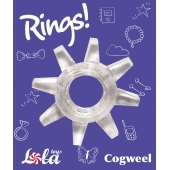 Прозрачное эрекционное кольцо Rings Cogweel - Lola Games - в Салавате купить с доставкой