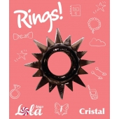 Чёрное эрекционное кольцо Rings Cristal - Lola Games - в Салавате купить с доставкой