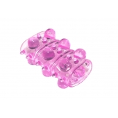 Розовая насадка на пенис Rings Armour - Lola Games - в Салавате купить с доставкой