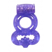 Фиолетовое эрекционное кольцо Rings Treadle с подхватом - Lola Games - в Салавате купить с доставкой