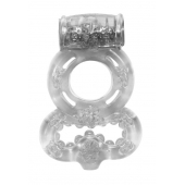 Прозрачное эрекционное кольцо Rings Treadle с подхватом - Lola Games - в Салавате купить с доставкой