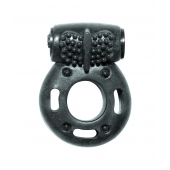 Черное эрекционное кольцо с вибрацией Rings Axle-pin - Lola Games - в Салавате купить с доставкой