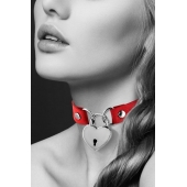 Красный чокер с замком в форме сердца - Bijoux Pour Toi - купить с доставкой в Салавате