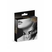 Черный чокер с замком в форме сердца - Bijoux Pour Toi - купить с доставкой в Салавате