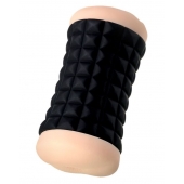 Двухсторонний мастурбатор JOS JANICE в черном цилиндре - JOS - в Салавате купить с доставкой