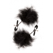 Зажимы для сосков с пухом FEATHERED NIPPLE CLAMPS - Blush Novelties - купить с доставкой в Салавате
