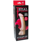 Телесная насадка REAL Standard с усиками на основании - 19 см. - LOVETOY (А-Полимер) - купить с доставкой в Салавате