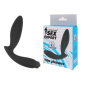 Чёрный вибростимулятор простаты Sex Expert Vibe Pleasure - Sex Expert - в Салавате купить с доставкой