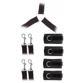 Комплект наручников и поножей LUXURIOUS BED RESTRAINT CUFF SET - Blush Novelties - купить с доставкой в Салавате