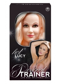 Надувная кукла с вибрацией и 2 любовными отверстиями Hot Lucy Lifesize Love Doll - NMC - в Салавате купить с доставкой