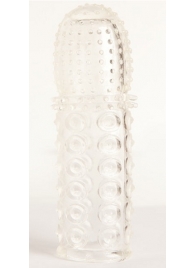 Прозрачная закрытая гелевая насадка - 13,5 см. - Toyfa Basic - в Салавате купить с доставкой Прозрачная закрытая гелевая насадка - 13,5 см. - Toyfa Basic - в Салавате купить с доставкой