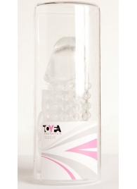 Гелевая прозрачная насадка с 2 отростками - 13 см. - Toyfa Basic - в Салавате купить с доставкой Гелевая прозрачная насадка с 2 отростками - 13 см. - Toyfa Basic - в Салавате купить с доставкой