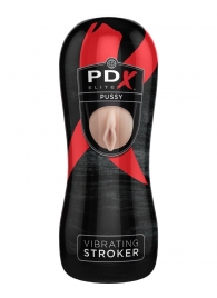 Мастурбатор-вагина Vibrating Pussy Stroker с вибрацией - Pipedream - в Салавате купить с доставкой