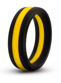 Черно-желтое силиконовое эрекционное кольцо Silicone Go Pro Cock Ring - Blush Novelties - в Салавате купить с доставкой