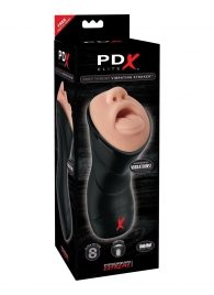 Мастурбатор-ротик Deep Throat Vibrating Stroker - Pipedream - в Салавате купить с доставкой
