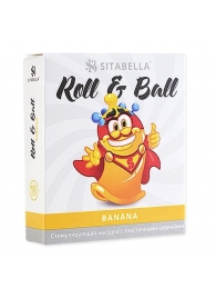 Стимулирующий презерватив-насадка Roll   Ball Banana - Sitabella - купить с доставкой в Салавате