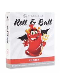 Стимулирующий презерватив-насадка Roll   Ball Cherry - Sitabella - купить с доставкой в Салавате