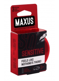 Ультратонкие презервативы в железном кейсе MAXUS Sensitive - 3 шт. - Maxus - купить с доставкой в Салавате