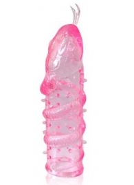 Закрытая рельефная насадка Crystal sleeve snakes в виде змеи с усиками - 14 см. - Erowoman-Eroman - в Салавате купить с доставкой
