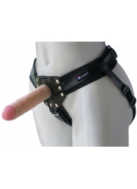 Черный пояс-трусики с двумя насадками  Экзотик-Linda  - 15,5 и 10,5 см. - LOVETOY (А-Полимер) - купить с доставкой в Салавате