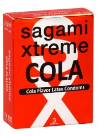 Ароматизированные презервативы Sagami Xtreme COLA - 3 шт. - Sagami - купить с доставкой в Салавате