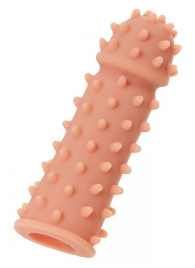 Телесная реалистичная насадка KOKOS Extreme Sleeve 03 с дополнительной стимуляцией - 12,7 см. - KOKOS - в Салавате купить с доставкой