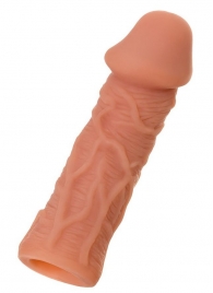 Телесная реалистичная насадка KOKOS Extreme Sleeve 05 с дополнительной стимуляцией - 12,7 см. - KOKOS - в Салавате купить с доставкой