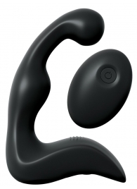 Черный вибромассажер простаты с пультом ДУ Control P-Spot Pro - Pipedream - в Салавате купить с доставкой