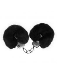 Черные меховые наручники Love с ключиками - Baile - купить с доставкой в Салавате