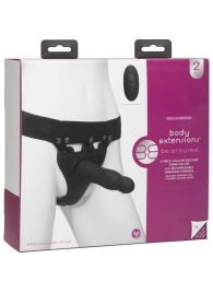 Черный полый вибрострапон Body Extensions BE Aroused - 17,78 см. - Doc Johnson - купить с доставкой в Салавате