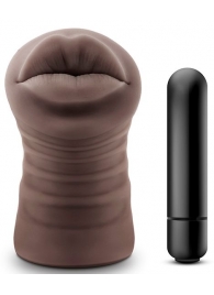 Коричневый мастурбатор-ротик Renee - Blush Novelties - в Салавате купить с доставкой