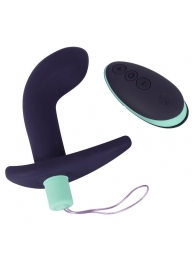 Темно-фиолетовый вибростимулятор простаты с пультом ДУ Remote Controlled Prostate Plug - Orion - в Салавате купить с доставкой