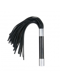 Черная плеть Easytoys Flogger With Metal Grip - 38 см. - Easy toys - купить с доставкой в Салавате