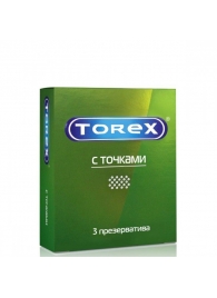 Текстурированные презервативы Torex  С точками  - 3 шт. - Torex - купить с доставкой в Салавате