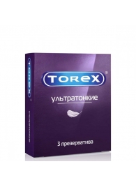 Презервативы Torex  Ультратонкие  - 3 шт. - Torex - купить с доставкой в Салавате