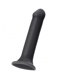 Черный фаллос на присоске Silicone Bendable Dildo XL - 20 см. - Strap-on-me - купить с доставкой в Салавате