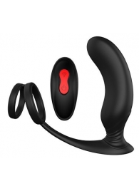 Черный массажер простаты REMOTE P-PLEASER - Dream Toys - в Салавате купить с доставкой