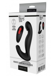 Черный вибромассажер простаты SWIRLING P-PLEASER - Dream Toys - в Салавате купить с доставкой