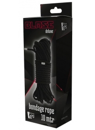 Черная веревка для бондажа BONDAGE ROPE - 10 м. - Dream Toys - купить с доставкой в Салавате