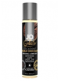 Лубрикант с ароматом шоколада JO GELATO DECADENT DOUBLE CHOCOLATE - 30 мл. - System JO - купить с доставкой в Салавате