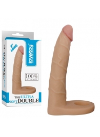 Телесная насадка-фаллоимитатор для двойного проникновения - 17 см. - Lovetoy - купить с доставкой в Салавате