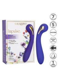 Фиолетовый вибромассажер с электростимуляцией Intimate Estim Petite G Wand - 19 см. - California Exotic Novelties - купить с доставкой в Салавате