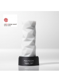 Белый 3D мастурбатор POLYGON - Tenga - в Салавате купить с доставкой