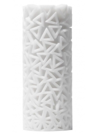 Белый 3D мастурбатор PILE - Tenga - в Салавате купить с доставкой
