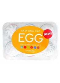 Набор из 6 мастурбаторов Tenga EGG Easy Beat с различным рельефом - Tenga - в Салавате купить с доставкой