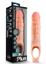 Телесный реалистичный фаллоудлинитель 9 Inch Silicone Cock Sheath Penis Extender - 22,86 см. - Blush Novelties - в Салавате купить с доставкой