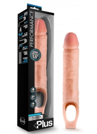 Телесный реалистичный фаллоудлинитель 10 Inch Silicone Cock Sheath Penis Extender - 25,4 см. - Blush Novelties - в Салавате купить с доставкой